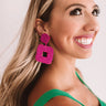 Spotted In Sonoma Beaded Earrings In Fuchsia Image - 1