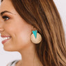 Exclusive After Party Earrings in Turquoise Image - 1