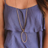 Beyond Lovely Beaded Necklace in Dusty Purple Image - 1
