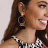 Beyond Lovely Tassel Earrings in Black Image - 1