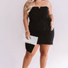 Who's That Girl Front Tie Dress In Black  Curves Image - 1