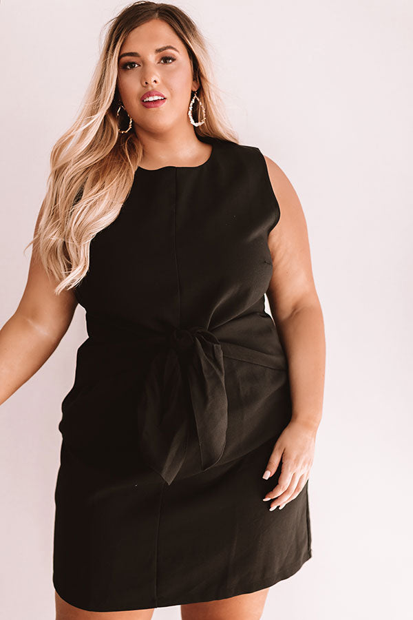 Royal Avenue Front Tie Dress Curves Image - 3