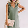 Frolic In France Shift Dress in Sage Image - 1