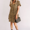 Chic And Steady Leopard Babydoll Dress Image - 1
