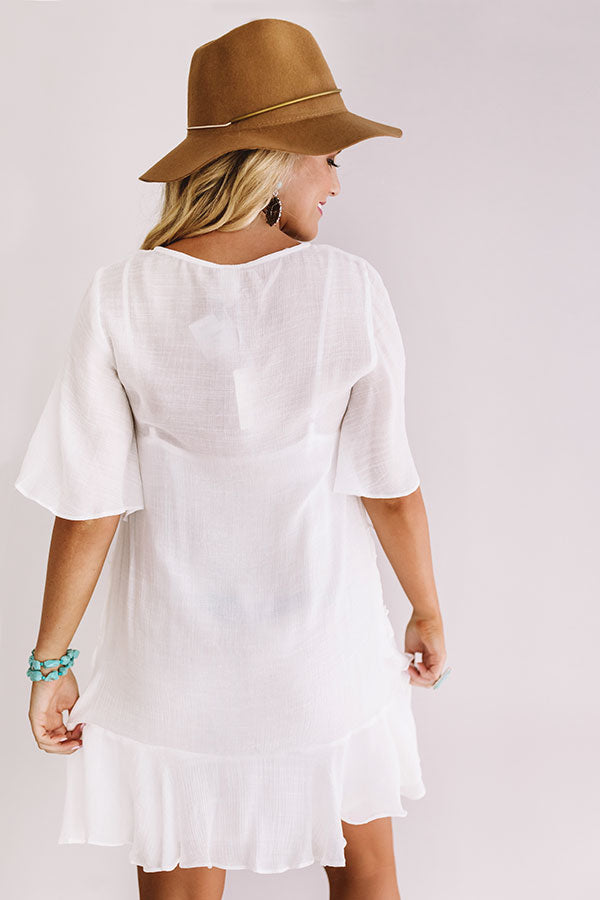 Denver Coffee Date Shift Dress In White – Impressions Online Boutique