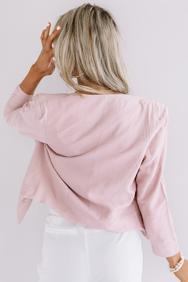 Adventure Abroad Blazer In Blush Image - 4