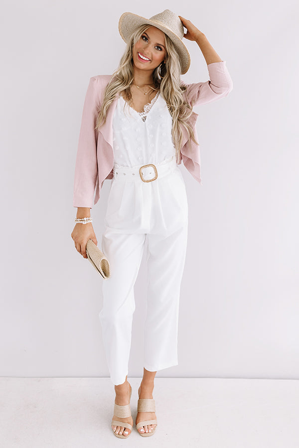 Adventure Abroad Blazer In Blush Image - 1