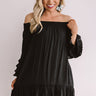 Sweet Sippin' Shift Dress In Black Image - 1