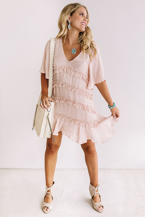 Denver Coffee Date Shift Dress In Blooming Dahlia Image - 4