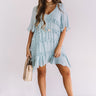Denver Coffee Date Shift Dress In Light Airy Blue Image - 1