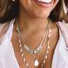 Take It To The Beach Layered Necklace In Silver Image - 1