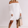 Sweet Sippin' Shift Dress In White Image - 1