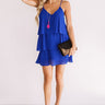 Exclusive After Party Tier Dress In Royal Blue Image - 1
