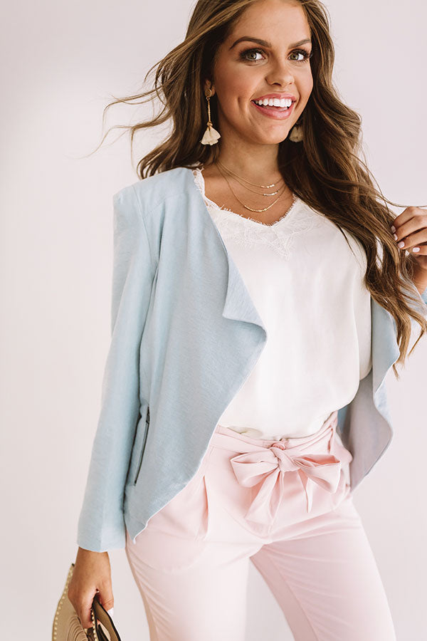 Adventure Abroad Blazer In Light Airy Blue Image - 2