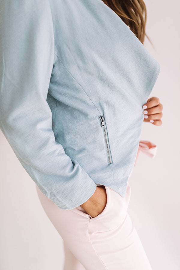 Adventure Abroad Blazer In Light Airy Blue Image - 4