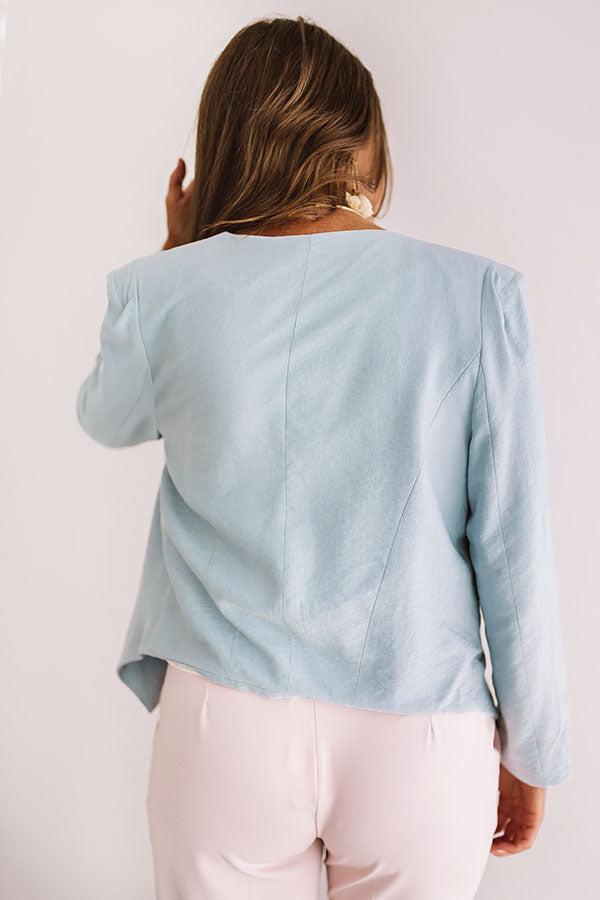 Adventure Abroad Blazer In Light Airy Blue Image - 5