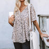 Spotted In Sonoma Leopard Babydoll Top Image - 1