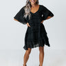 Denver Coffee Date Shift Dress In Black Image - 1