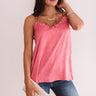 Inner Glow Satin Shift Tank in Pink Image - 1