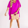 Travel Guide Shift Dress In Fuchsia Image - 1