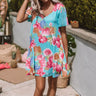 Jetset To Spain Floral Shift Dress Image - 1