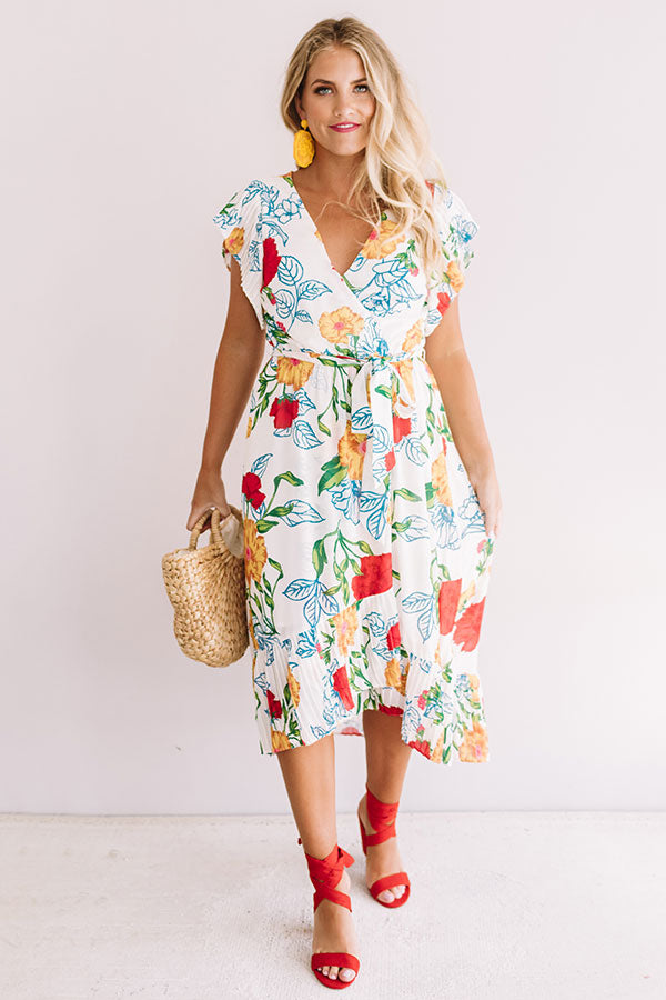 Floral Flow Midi Image - 1