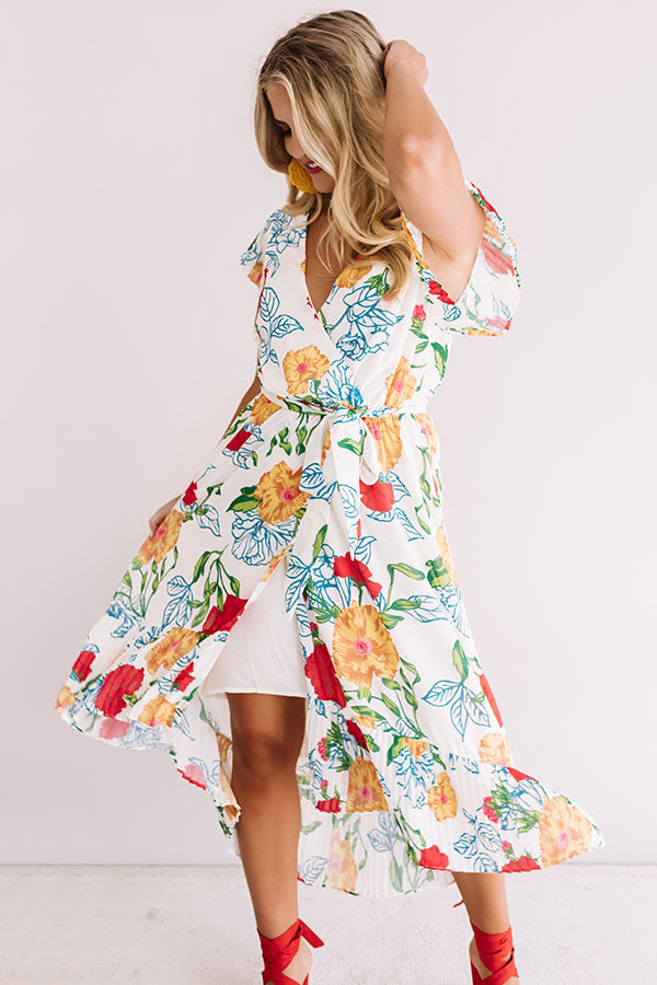 Floral Flow Midi Image - 4