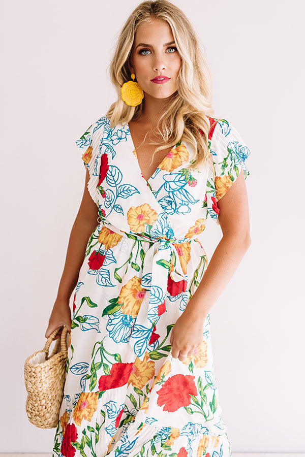 Floral Flow Midi Image - 3