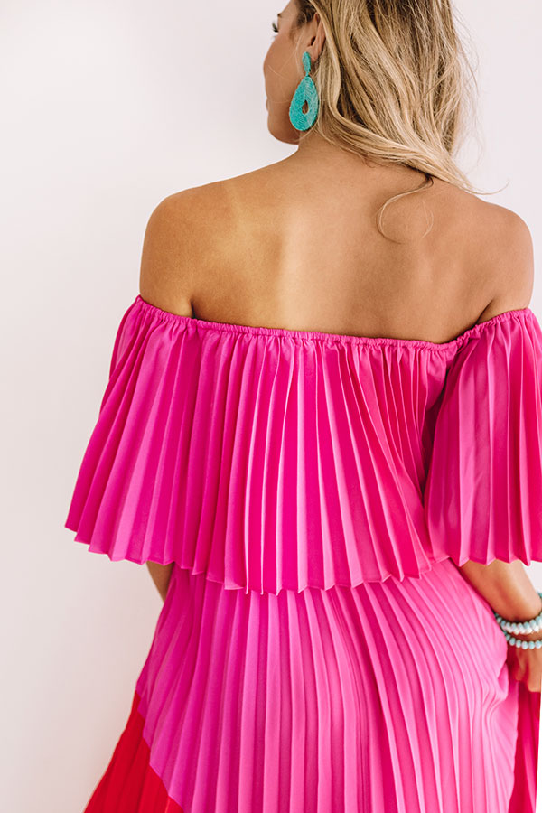 Pass The Champagne Pleated Maxi Image - 5