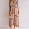 Villa Romance Ruffle Maxi in Mocha Image - 1