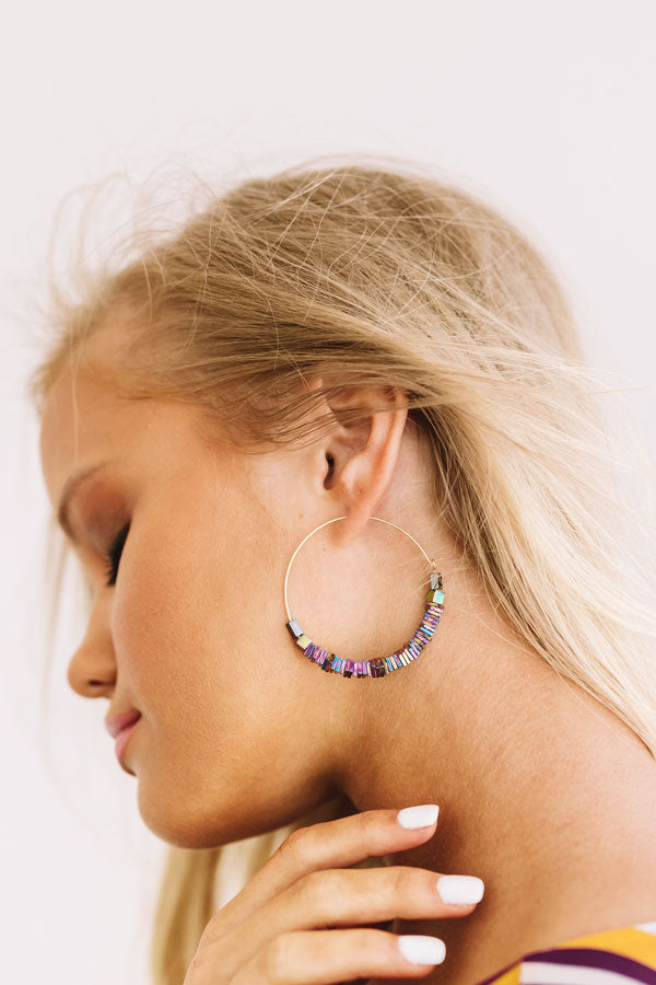 Hall Of Fame Earrings In Iridescent Image - 2