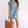 Fresh Start Embroidered Shift Dress Image - 1