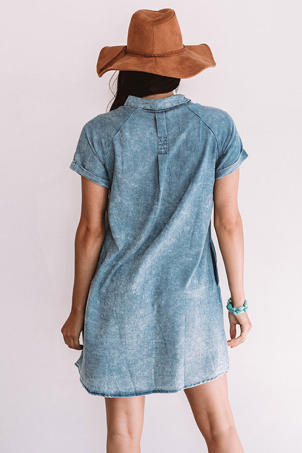 Fresh Start Embroidered Shift Dress Image - 5