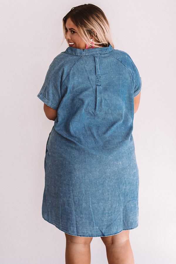 Fresh Start Embroidered Shift Dress Curves Image - 2