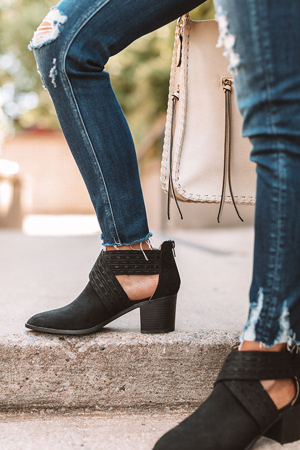 The June Bootie In Black • Impressions Online Boutique