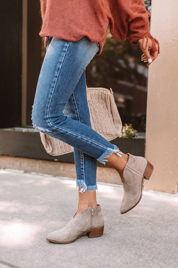 The Archer Bootie In Taupe Image - 3