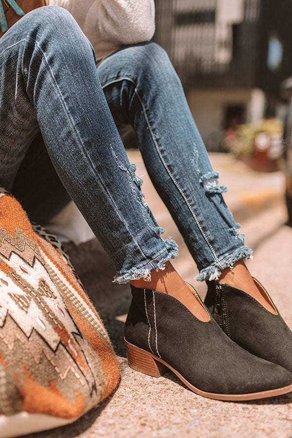 The Archer Bootie In Black Image - 2