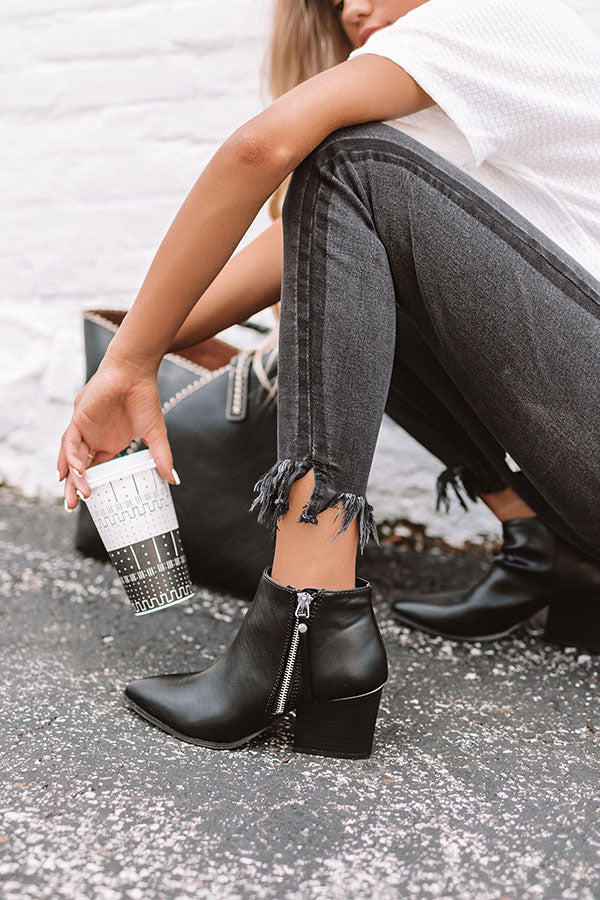 The Cassandra Bootie In Black Image - 3