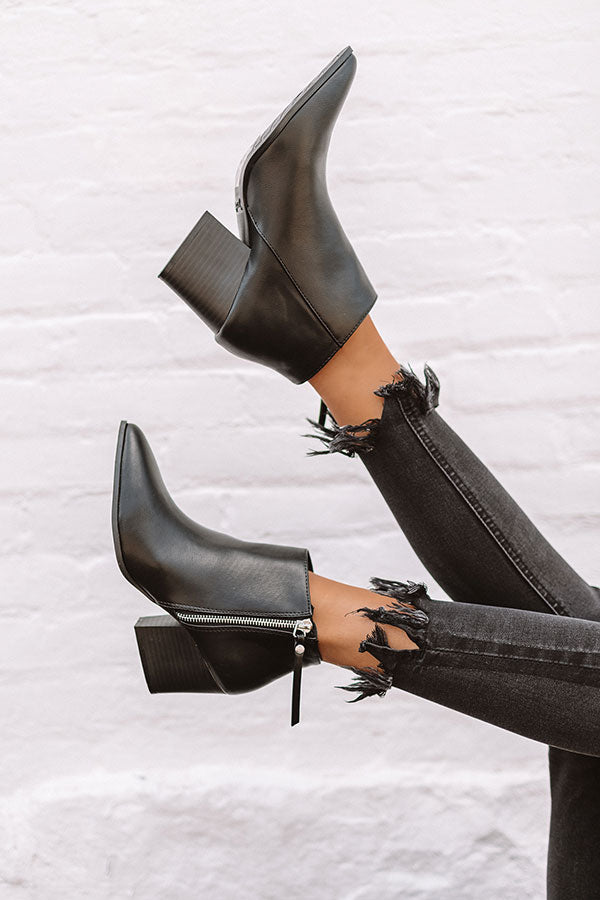 The Cassandra Bootie In Black Image - 1