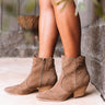 The Posey Bootie In Dark Taupe Image - 1