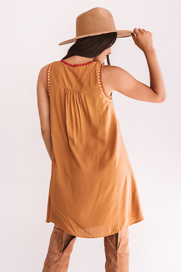 Paradise Cove Embroidered Shift Dress Image - 4