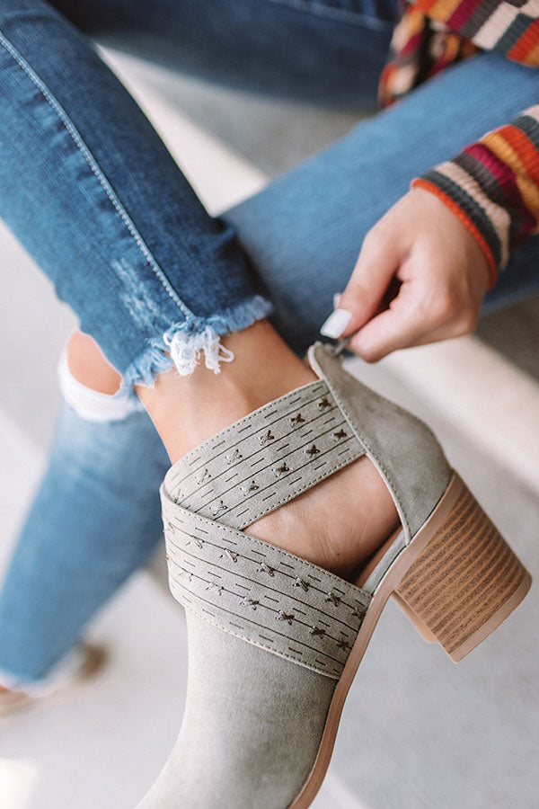 The June Bootie In Sage Image - 3