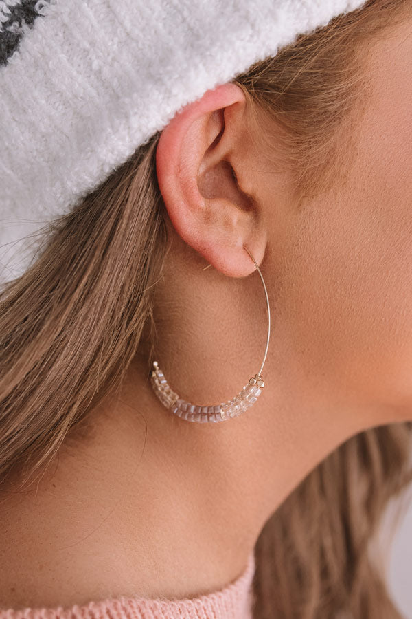 On Point Earrings In Dusty Purple Image - 1