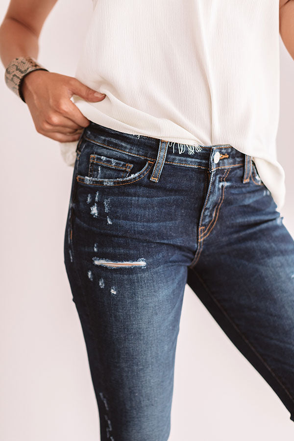 Flying Monkey The Ridley Mid Rise Distressed Skinny Image - 2