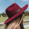 Carefree in Cali Wool Hat in Merlot Image - 1