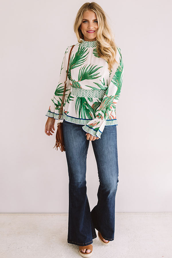 Martini Toast Floral Top Image - 1