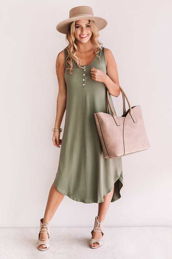 Haute Destination T-Shirt Midi In Sage Image - 1