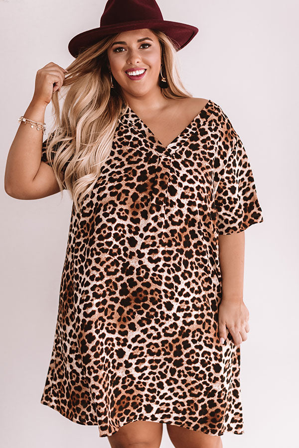 Suite Obsession Leopard Shift Dress Curves Image - 3