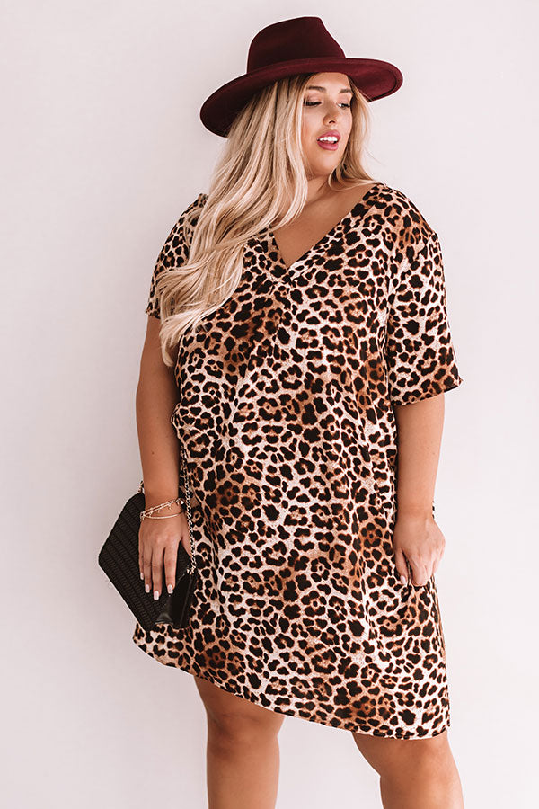 Suite Obsession Leopard Shift Dress Curves Image - 2