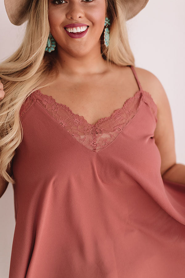 Swooning In The City Shift Tank in Blush Curves Image - 3